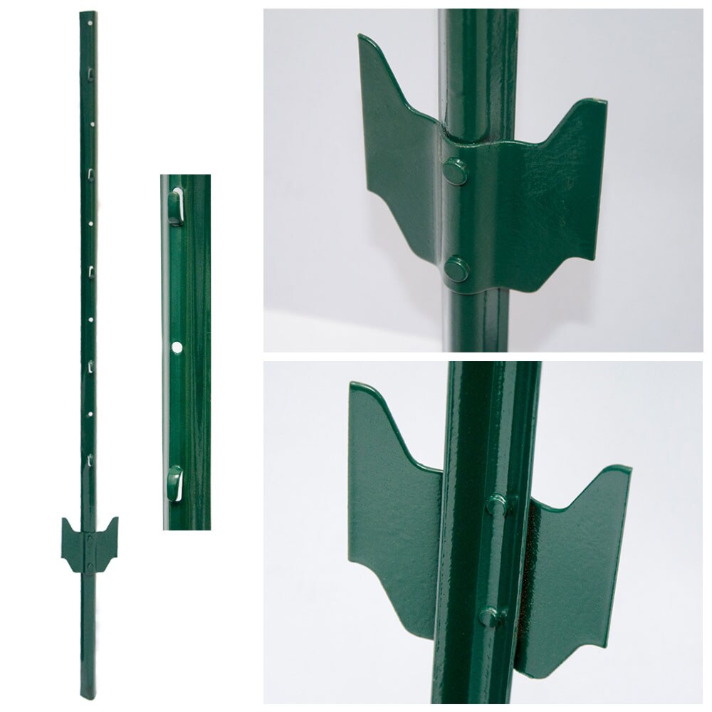 Zaunpfahl 105cm Zaunpfosten Pfahl Pfosten f&uuml;r Maschendraht-Zaun 