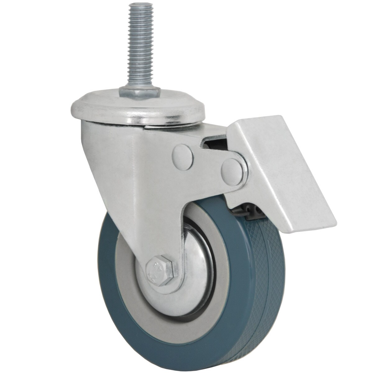 1 St&uuml;ck 360&deg; Lenkrolle 75mm - M10 M&ouml;belrollen Schwerlastrollen mit Gewinde 