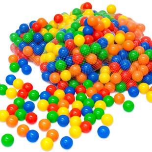 200 bunte Bälle für Bällebad 5,5cm Babybälle Plastikbälle Baby Spielbälle 