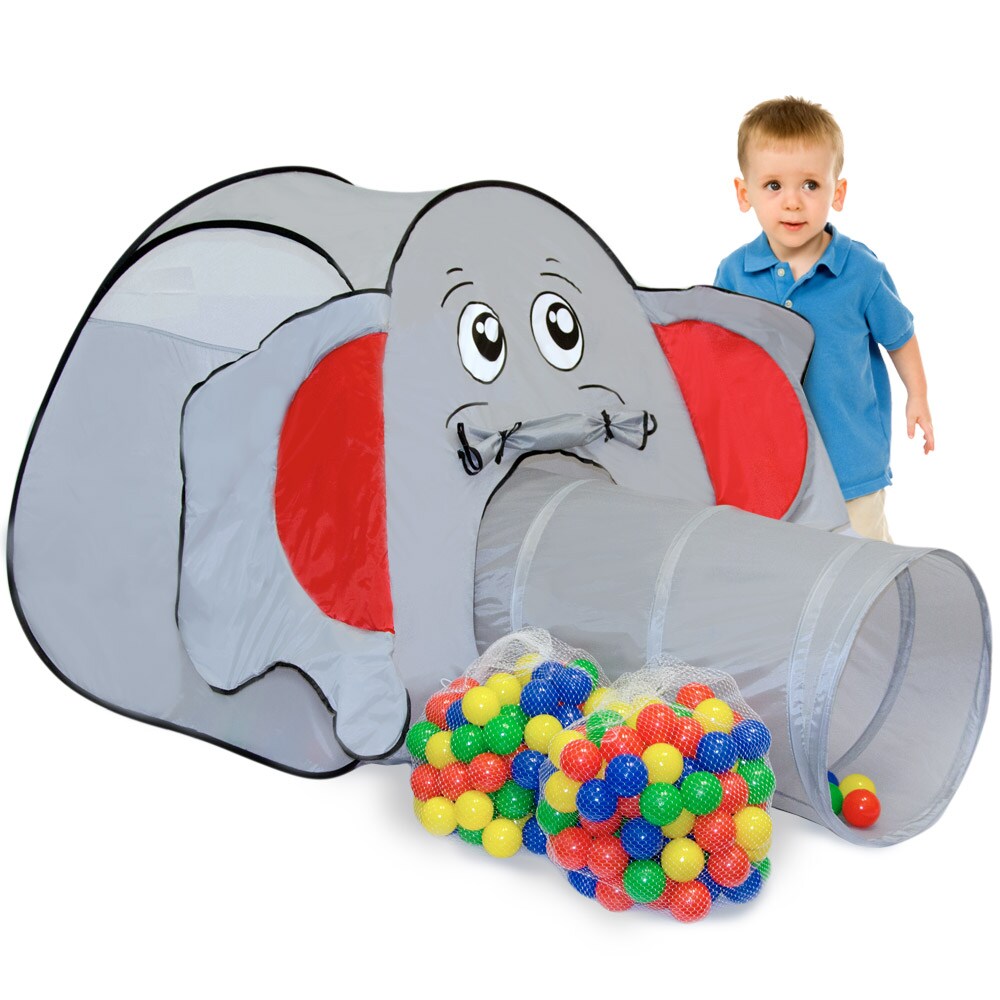 Spielset Kinderspielzelt Jumbo inkl. 200 B&auml;llebadb&auml;llen | Spielzelt Spielhaus f&uuml;r Jungen und M&auml;dchen 