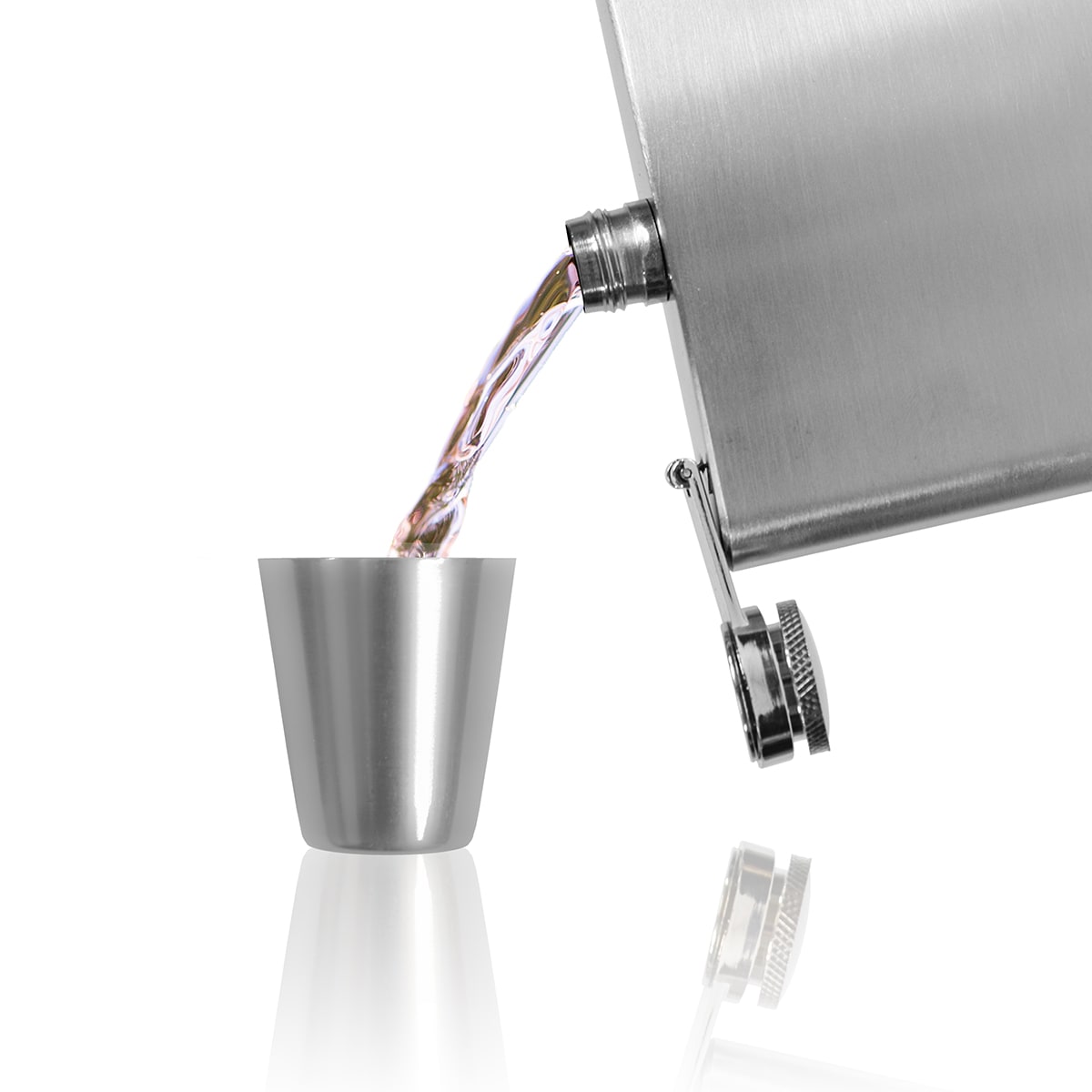 Offizieller Hexer-Flachmann Set – Edelstahl, 284 Ml, Mit 2 Schnapsgläsern & Trichter