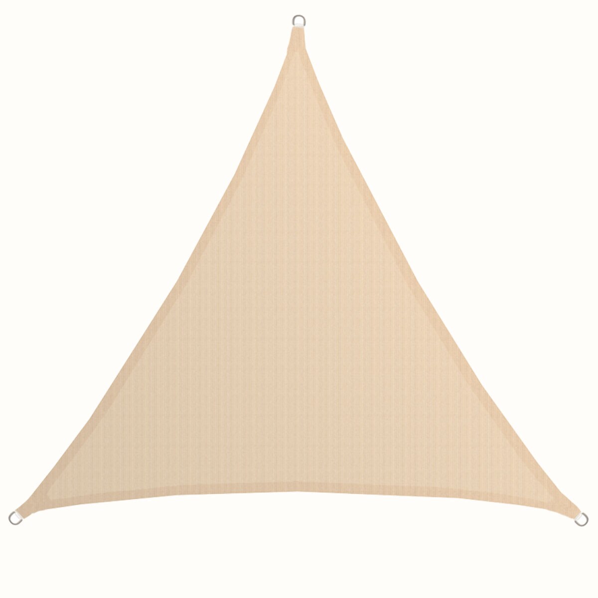 UV Sonnensegel 5x5x5 HDPE Dreieck Sonnenschutz Überdachung Balkon Garten Beige