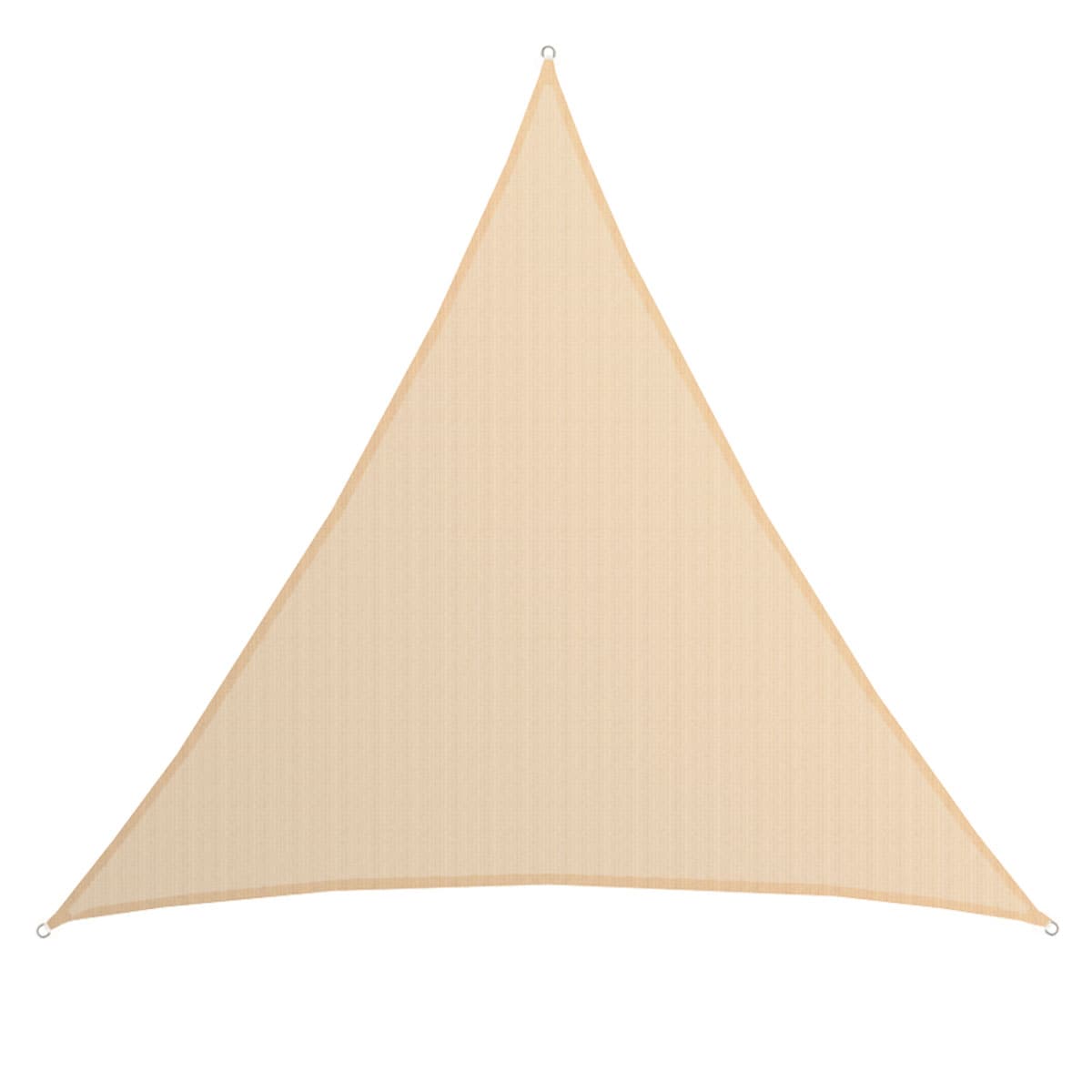 UV Sonnensegel 6x6x6 HDPE Dreieck Sonnenschutz &Uuml;berdachung Balkon Garten Beige 