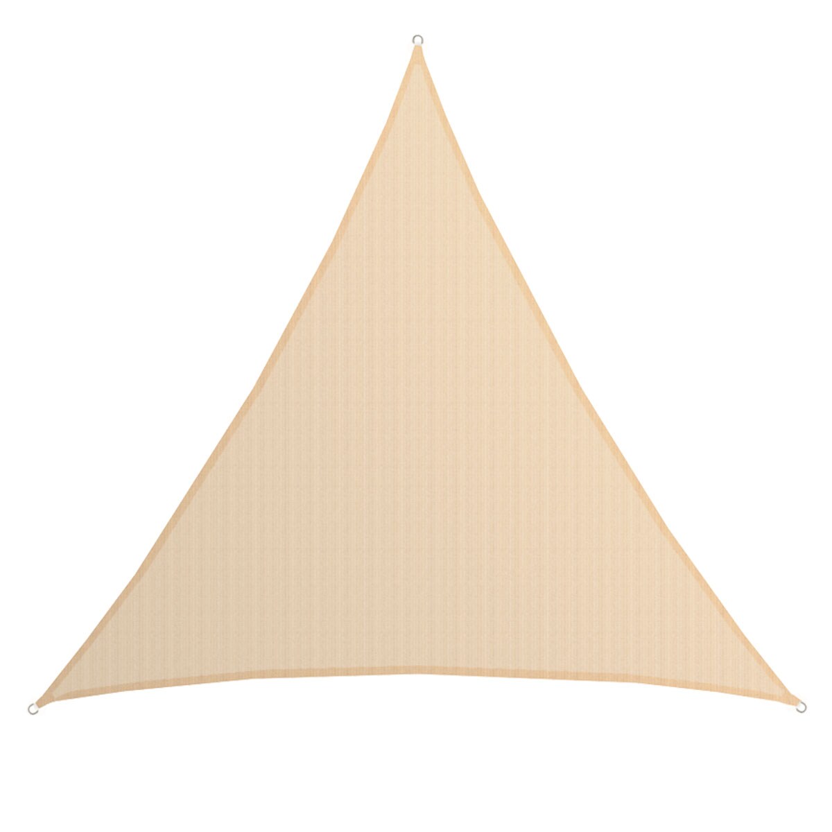 UV Sonnensegel 6x6x6 HDPE Dreieck Sonnenschutz Überdachung Balkon Garten Beige