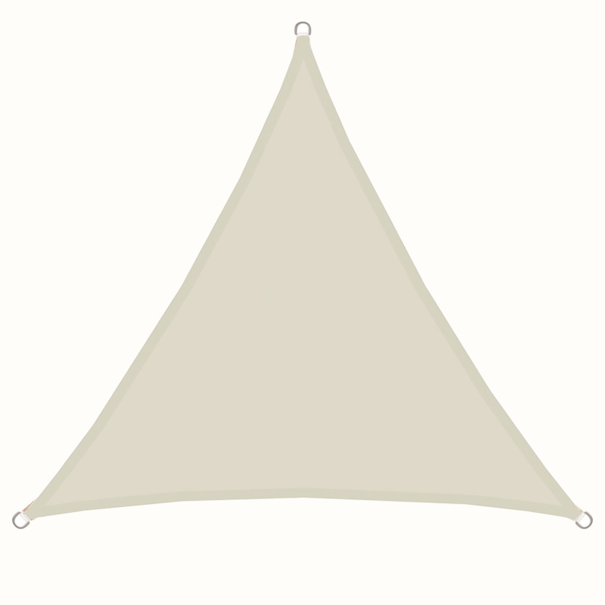 UPF50+ UV Sonnensegel 3x3x3 Polyester Dreieck Wasserabweisend Garten Segel Beige 