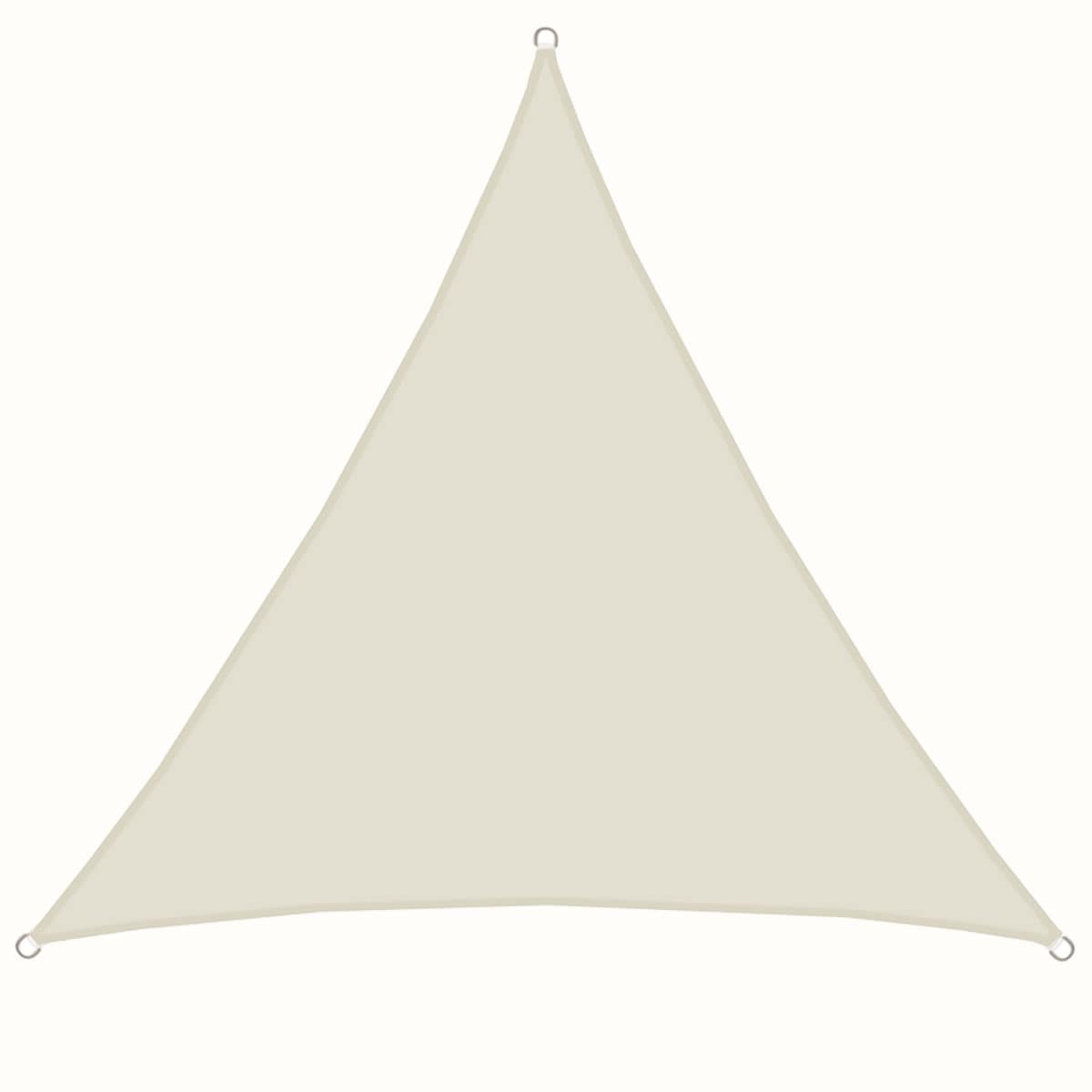 UPF50+ UV Sonnensegel 4x4x4 Polyester Dreieck Wasserabweisend Garten Segel Beige 