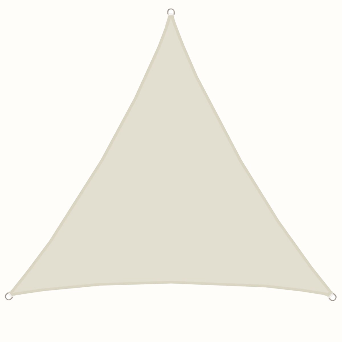 UPF50+ UV Sonnensegel 4x4x4 Polyester Dreieck Wasserabweisend Garten Segel Beige