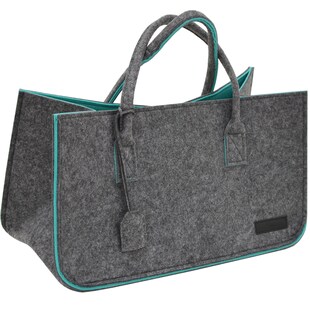 Schwerlast Filztasche - 50x25x25 Filz Einkaufstasche - Kamintasche Kaminholzkorb 