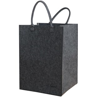 100L Filz Wäschesammler 43x38x60cm XL Universal-Filz-Tasche Faltbarer Wäschekorb 