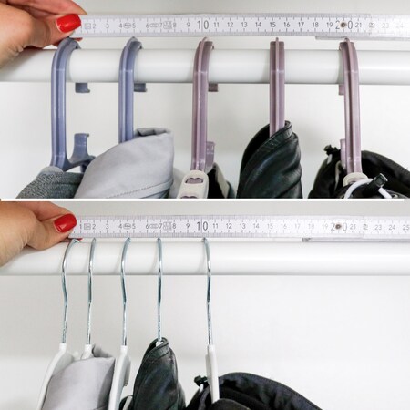 6 Kleiderbügel drehbarer klappbarer Haken Anti-Rutsch ausziehbare Auf, 8,99  €