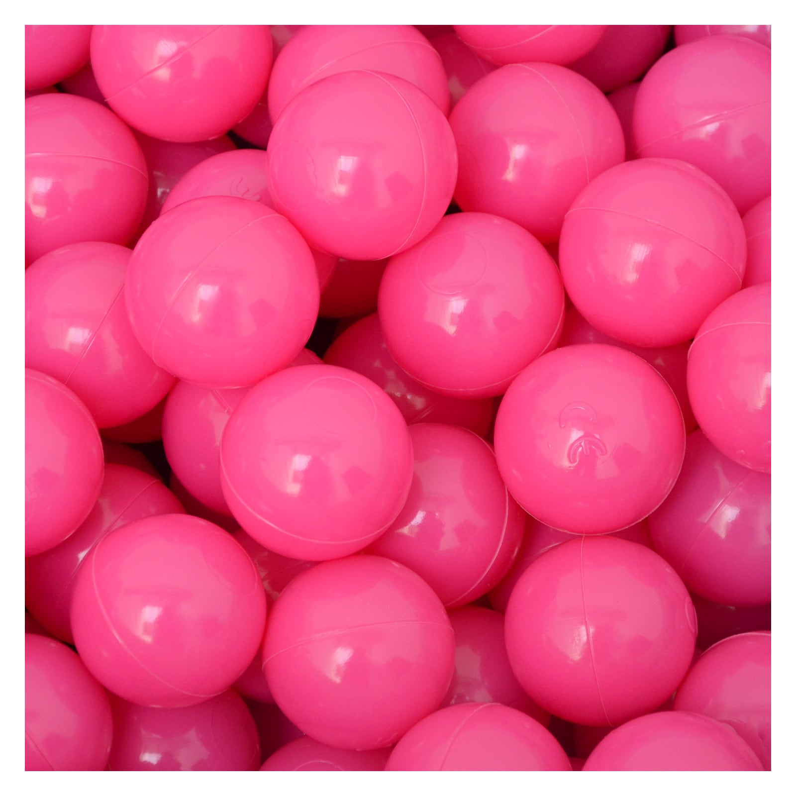 50 B&auml;lle f&uuml;r B&auml;llebad 5,5cm Babyb&auml;lle Plastikb&auml;lle Baby Spielb&auml;lle Pink 