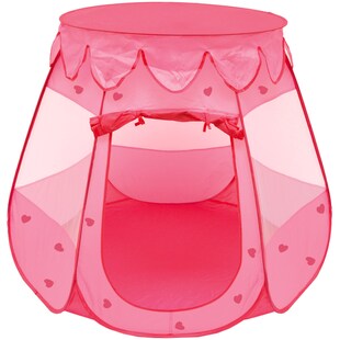 Mädchen Spielzelt 120x120x90cm Kinder-Zelt Bällebad Pop-Up Zelt Rosa 