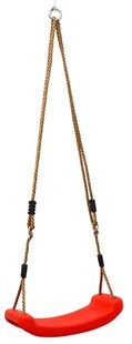 Kinder Brettschaukel 43x17,5cm 80 kg Gartenschaukel Brettschaukel Schaukelsitz Rot 