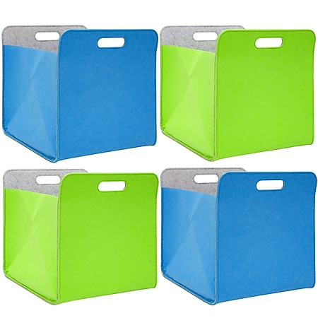 4er Set Filz Aufbewahrungsbox 33x33x38cm Kallax Filzkorb Regal Filzbox Blau  Grün bei Marktkauf online bestellen