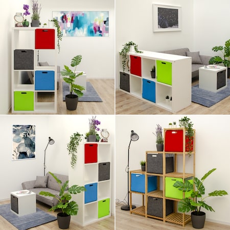 2er Set Filz Aufbewahrungsbox 33x33x33 - Kompatibel mit IKEA Kallax - Regal  Box bei Marktkauf online bestellen