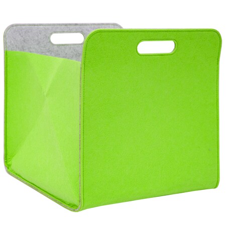 Filz Aufbewahrungsbox 33x33x38 cm Kallax Filzkorb Regal Einsatz Box Filzbox  Grün bei Marktkauf online bestellen