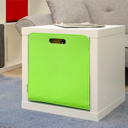Filz Aufbewahrungsbox 33x33x38 cm Kallax Filzkorb Regal Einsatz Box Filzbox  Grün bei Marktkauf online bestellen