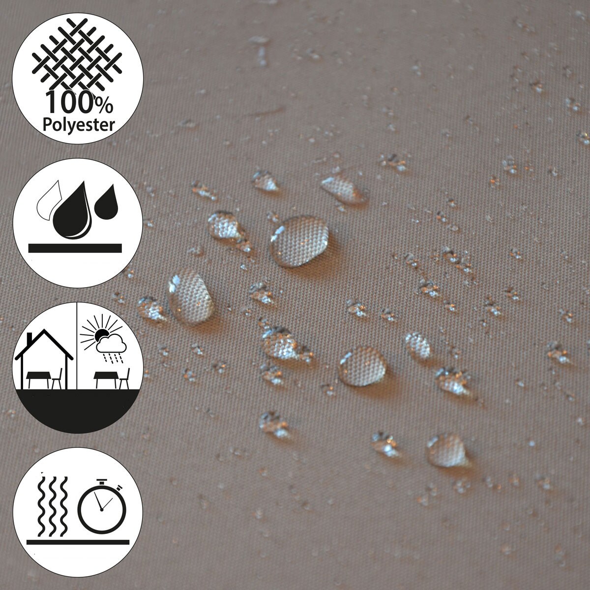 FANSU Wasserabweisende Tischdecke – Polyester, 60x60 Cm, Pflegeleicht, Für Indoor & Outdoor