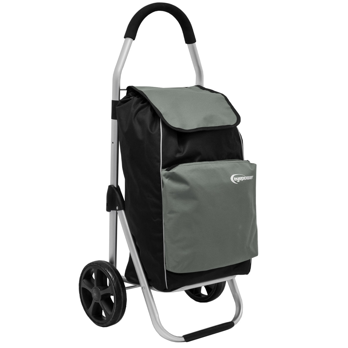 52L Einkaufstrolley K&uuml;hlfach Faltbarer Einkaufsroller XL Shopping Trolley Grau 