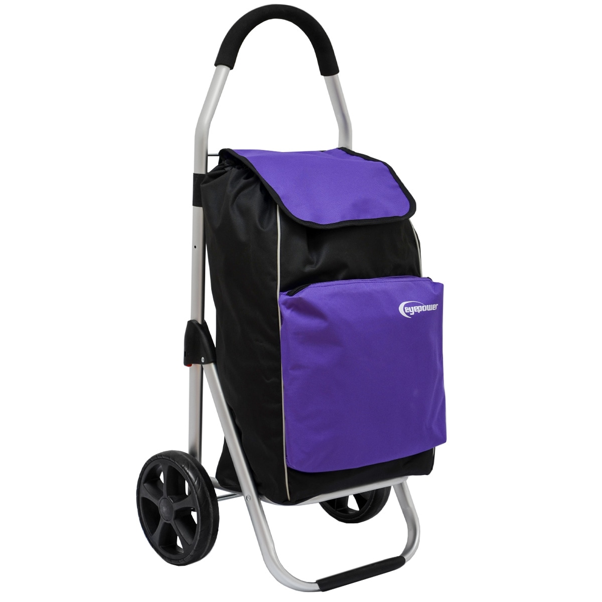 52L Einkaufstrolley K&uuml;hlfach Faltbarer Einkaufsroller XL Shopping Trolley Lila 