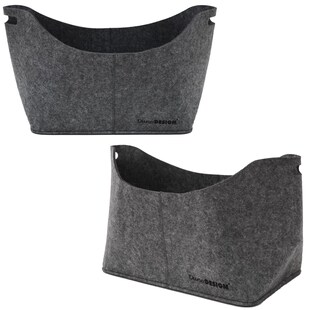 XL Filztasche 40x25x30cm Filzkorb 15KG Kaminholz-Tasche Einkaufskorb Filzkorb 