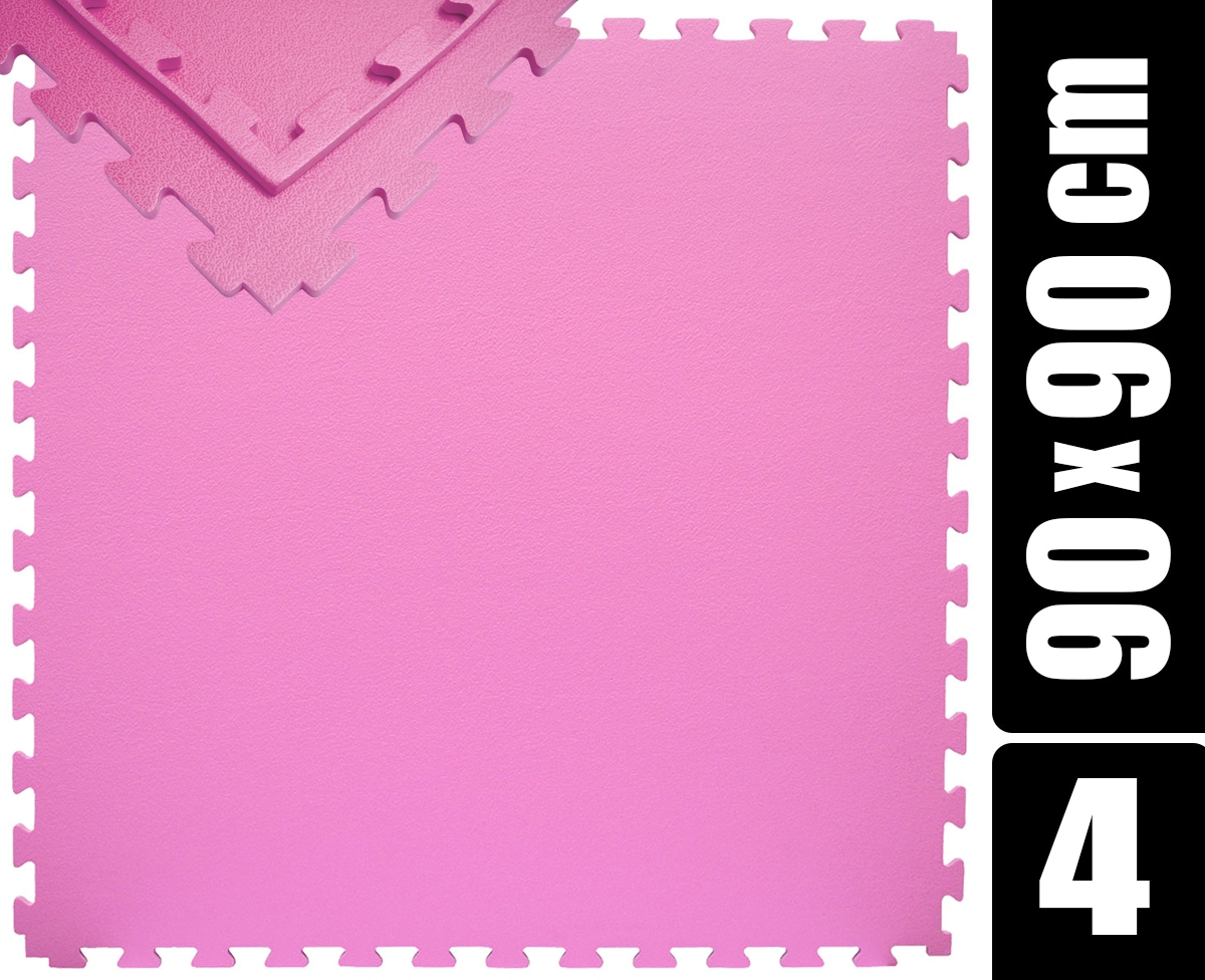 180x180 XL Trainingsmatte mit Rand - 4er Set 90x90 Bodenmatte 