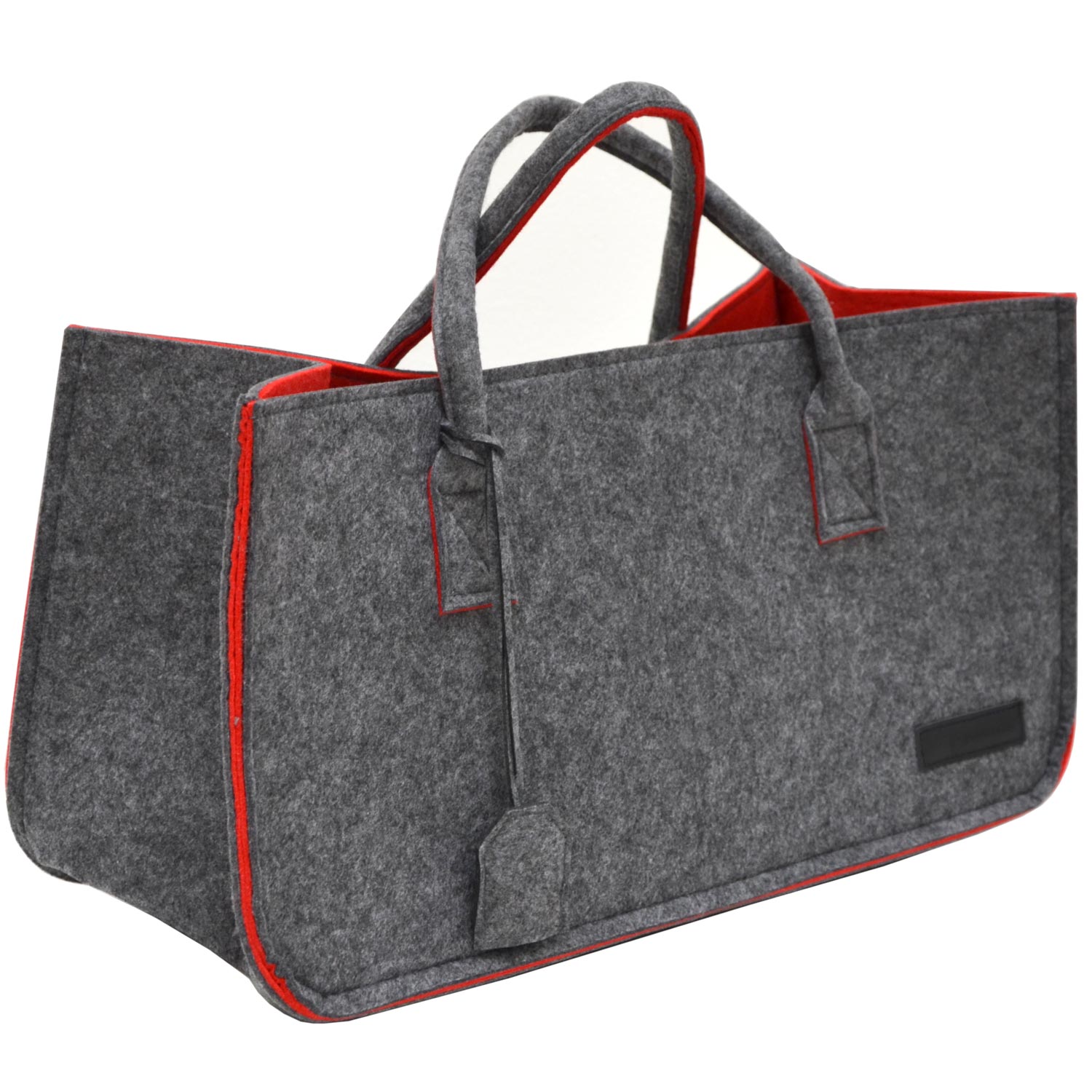 Schwerlast Filztasche - 50x25x25 Filz Einkaufstasche - Kamintasche Kaminholzkorb 