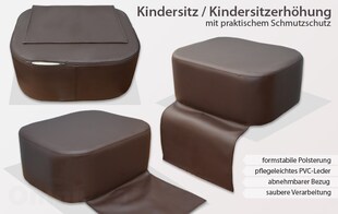 Kinderkissen, Kinder-Sitzerhöhung, Kissen für Friseurstühle, pflegeleicht, Farbe schwarz, mit umschl 