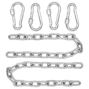 2 x 230kg Hängesessel Kette - 50cm Aufhängung 4 Karabiner - Schaukel Hängematte 