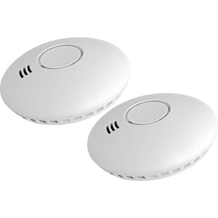 2x Cordes Mini Funk Rauchmelder CC-80 Feuer Melder Brandmelder Feueralarm Alarm 