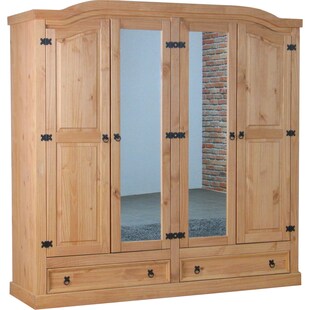 4 trg Kleiderschrank New Mexico (B)193,5 x (H)193 x (T)57cm 