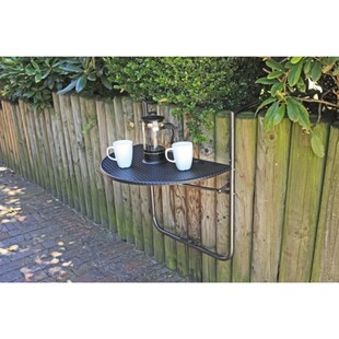 Garden Pleasure Balkontisch Ventana Rattan Optik Balkon Garten Tisch Hängetisch 