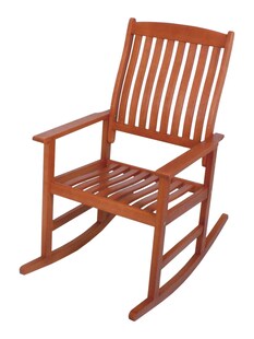 Garden Pleasure Schaukelstuhl Florida Eukalyptus Holz Garten Stuhl Sessel Möbel 