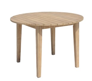 Garten Tisch Arvada Ø 110 cm Akazie Holz Esstisch Gartentisch Terrasse Möbel 