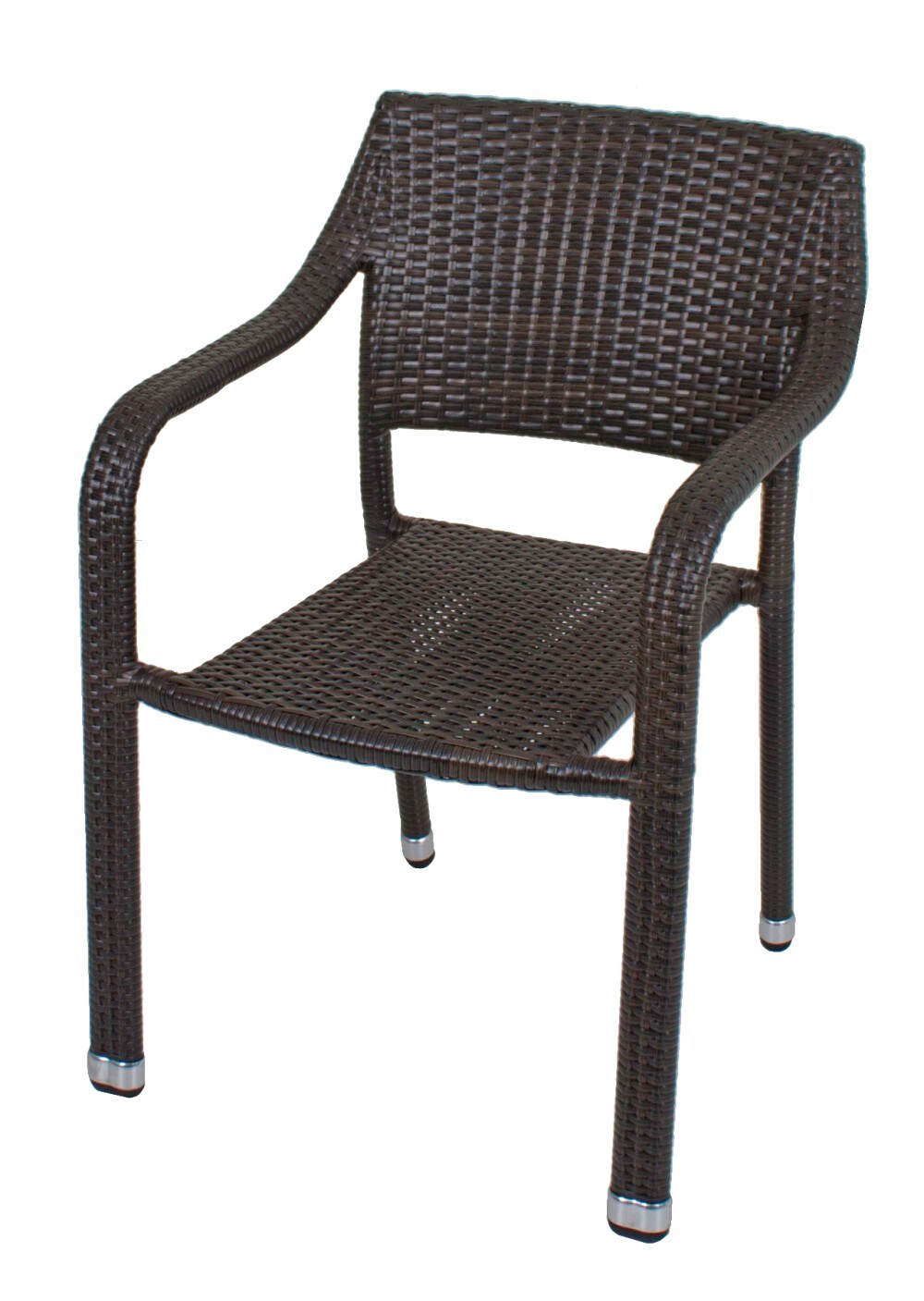 4x Garden Pleasure Stapelstuhl Alu Garten Stuhl Sessel Möbel Rattan