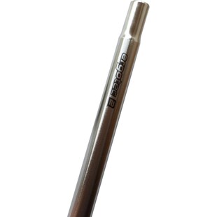 Ergotec lange Sattelstütze Sattelhalter Sattelstange verstärkt 25,4mm silber bis 140Kg 