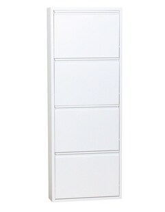 Schuhschrank Pisa 4 Klappen (B)50 x (H)139,5 x (T)16cm 