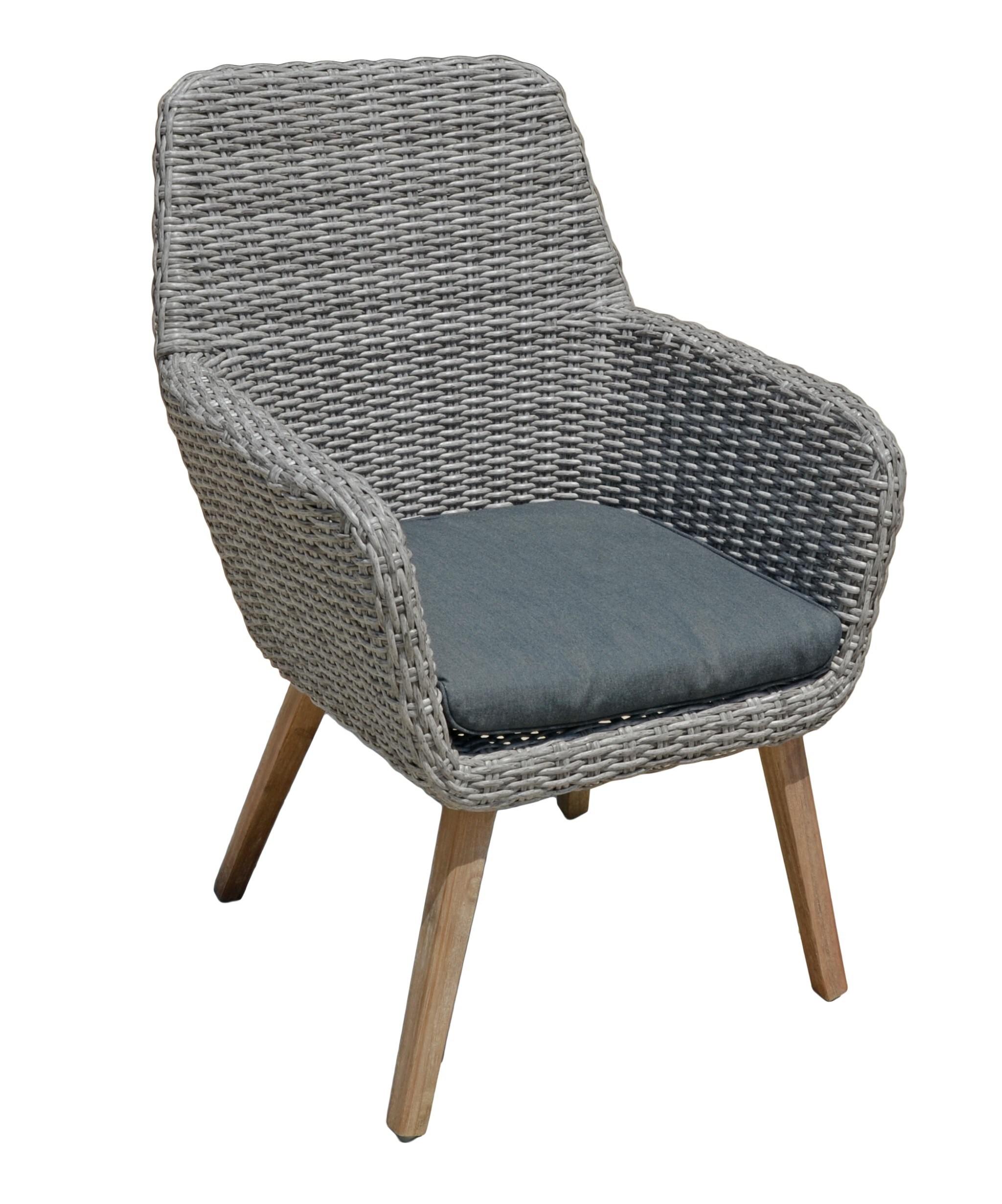 2x Polyrattan Armsessel RAPALLO Garten Sessel Relax Stuhl Rattan Korb