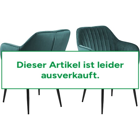 Esszimmerstuhl Emil Essstuhl Küchenstuhl Polsterstuhl Stuhl Stühle grün schwarz 