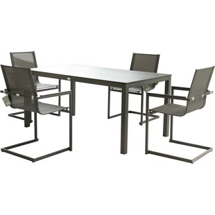 Alu Garten Tisch 158cm Gartentisch Aluminium Terrasse Esstisch Balkon anthrazit 