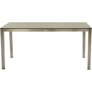 Edelstahl Garten Tisch 158cm Gartentisch Terrasse Esstisch Balkon grau Möbel 