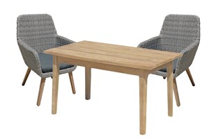 Garden Pleasure Lounge Set Garten Sitzgruppe Sessel Tisch Rattan Optik Armsessel 