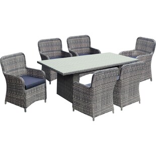 7tlg. Tischgruppe Gartenmöbel Gartentisch Stuhl Garten Sessel Gartensessel Tisch 