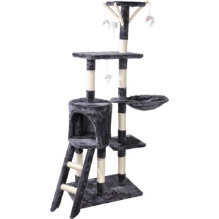 Kratzbaum 138cm Katzenbaum Sisal Kletterbaum Katzenkratzbaum Spielbaum Höhle 