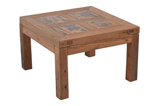 Holz Tisch KOKODA Teak 69x69 Holz Kaffeetisch Beistelltisch Garten Möbel Outdoor 