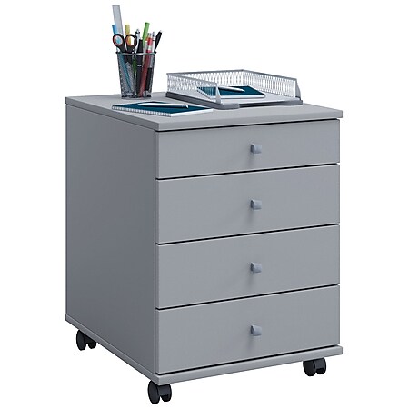 Rollcontainer Bürocontainer 4 Schubladen Büro Schrank Schreibtisch Unterschrank 