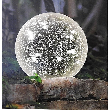3x Garten Solarkugel Crackle Glas Glaskugel Solarlampe Solarleuchte RGB  Deko Set bei Marktkauf online bestellen
