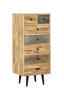 INTERIA Home & Living Kommode 110cm YAMUNA Sideboard Schrank Holz Highboard 