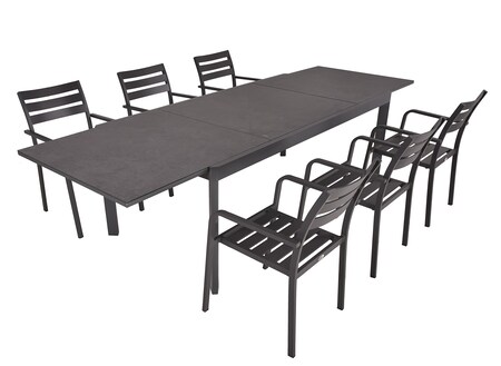 Garden Pleasure Garten Tischgruppe Sitzgruppe Tisch Stuhl Stapelstuhl  Metall bei Marktkauf online bestellen