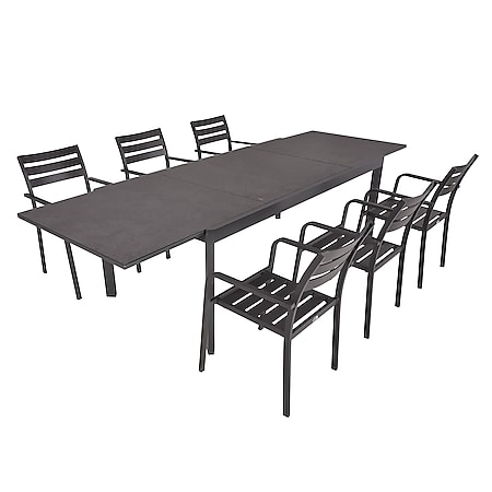 Garden Pleasure Garten Tischgruppe Sitzgruppe Tisch Stuhl Stapelstuhl  Metall bei Marktkauf online bestellen